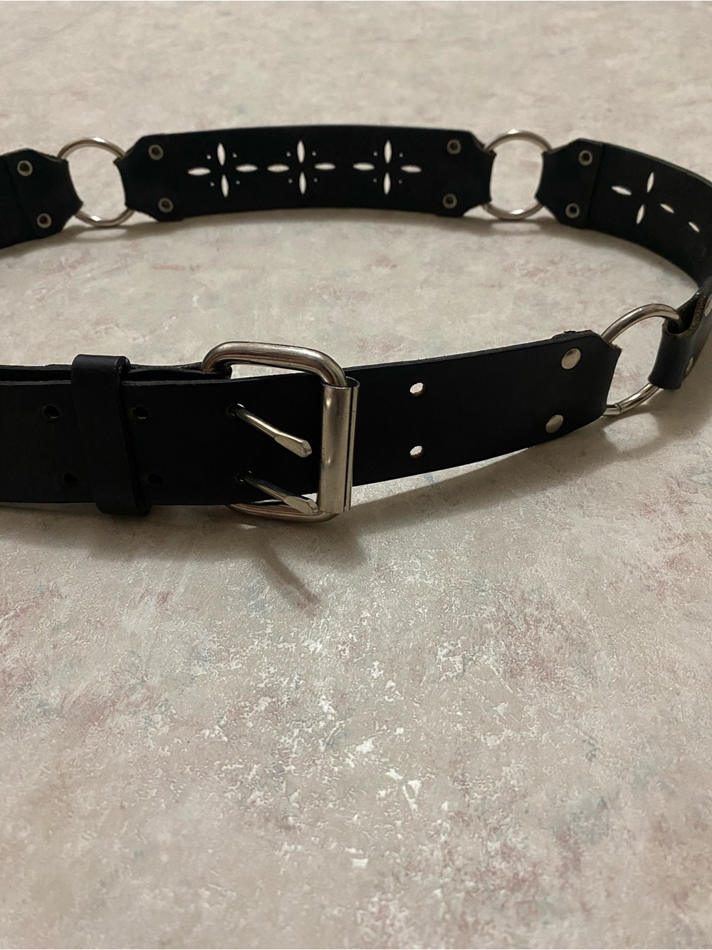 Hipwear Italian leather moto belt y2k vintage